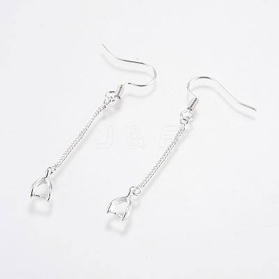 Brass Earring Hooks KK-I618-26S-RS-1