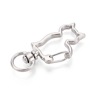 Alloy Swivel Snap Hook Clasps PALLOY-T090-82P-1