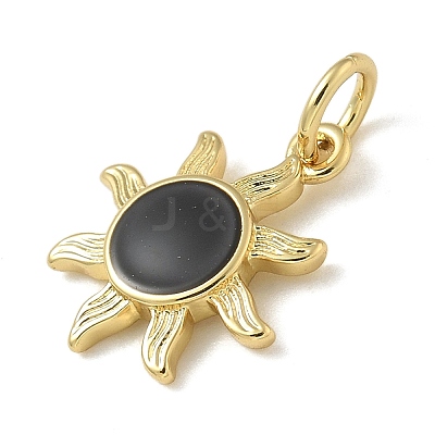 Rack Plating Brass Enamel Charms KK-K392-50G-03-1