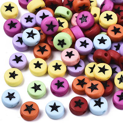Opaque Acrylic Beads MACR-N008-32-1