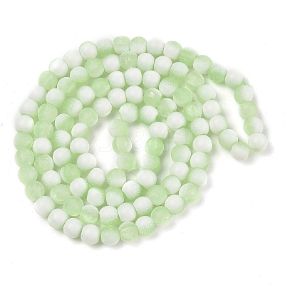 Frosted Crackle Glass Beads X1-GLAA-U001-6mm-M09-1