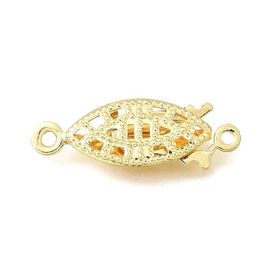 Brass Box Clasps KK-C258-15G-1