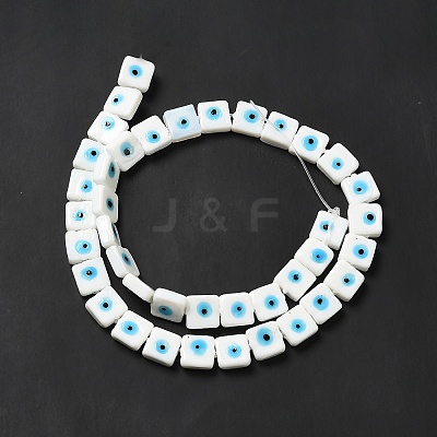 Handmade Evil Eye Lampwork Beads Strands LAMP-G154-03G-1