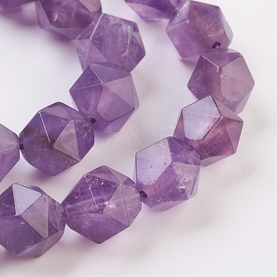 Natural Amethyst Beads Strands G-F568-027-10mm-1