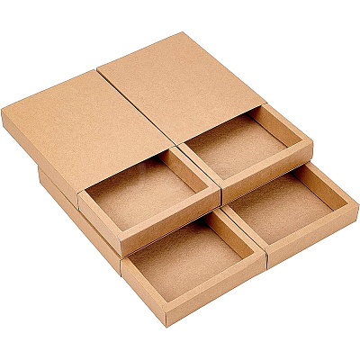 Kraft Paper Folding Box CON-WH0010-01K-C-1