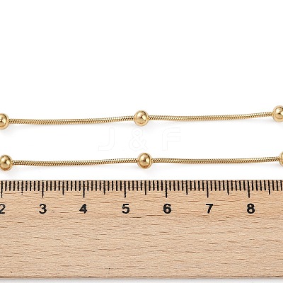 304 Stainless Steel Round Snake Chain Necklaces STAS-G244-88B-G-1