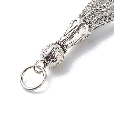 Tibetan Style Alloy Curb Chain Tassel Big Pendants FIND-I025-01E-1