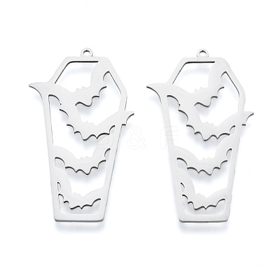 Non-Tarnish Halloween 201 Stainless Steel Pendants STAS-N090-LA978-1-1