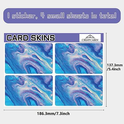 PVC Plastic Waterproof Card Stickers DIY-WH0432-204-1