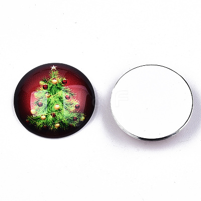 Glass Cabochons X-GGLA-S036-18B-1