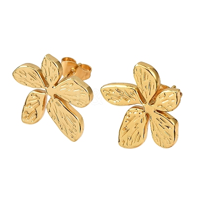 304 Stainless Steel Stud Earrings EJEW-P338-02G-1