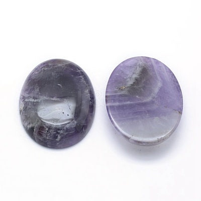 Natural Amethyst Cabochons X-G-P393-I20-1