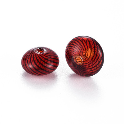 Transparent Handmade Blown Glass Globe Beads GLAA-T012-19A-1