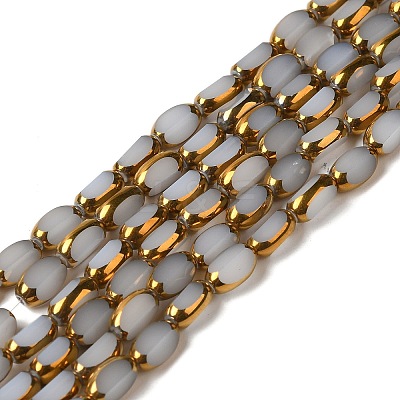 Electroplate Glass Beads Strands EGLA-P061-02B-01-1