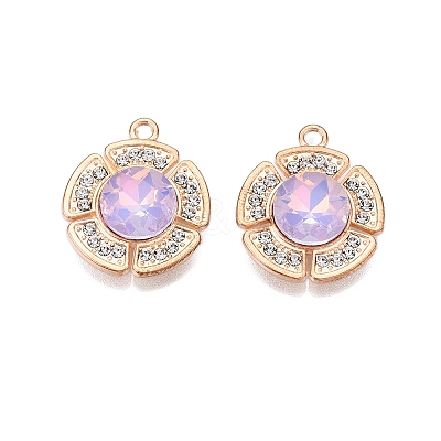 Alloy Glass Pendants PALLOY-N176-72KCG-02-1