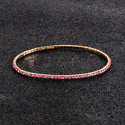 Alloy Rhinestone Cup Chain Bracelets for Women WG1E62A-10-1