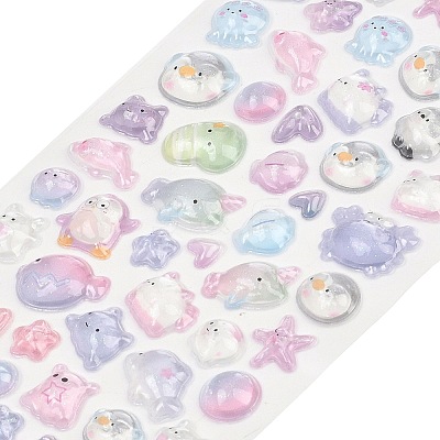 Epoxy Resin 3D Puffy Stickers DIY-G122-01H-1