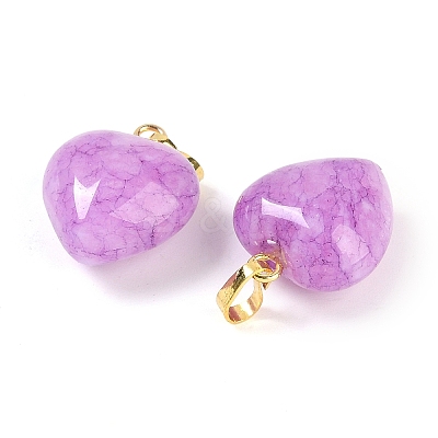 Dyed Natural Jade Pendants G-J386-H14-G-1