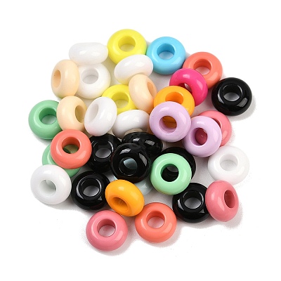 Opaque Acrylic Beads X-OACR-A040-11-1