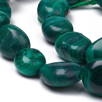 Natural Malachite Beads Strands X-G-L493-42A-1