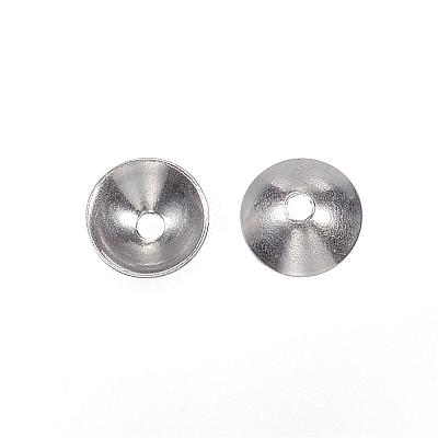 Tarnish Resistant 201 Stainless Steel Bead Caps STAS-F040-20G-P-1
