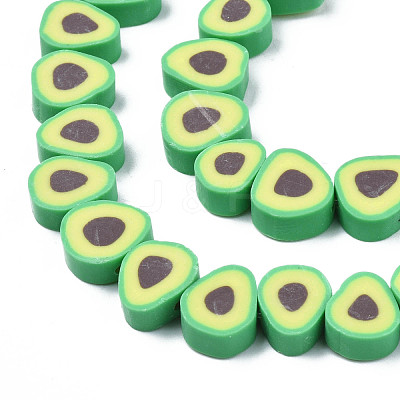 Handmade Polymer Clay Bead Strands CLAY-S091-004A-02-1