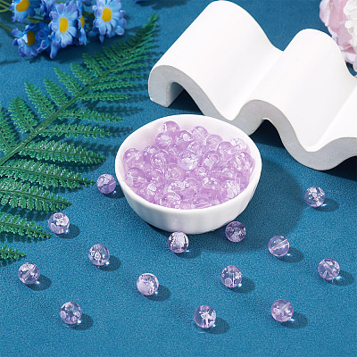 80Pcs Handmade Transparent Lampwork Beads FIND-TAD0001-04C-1