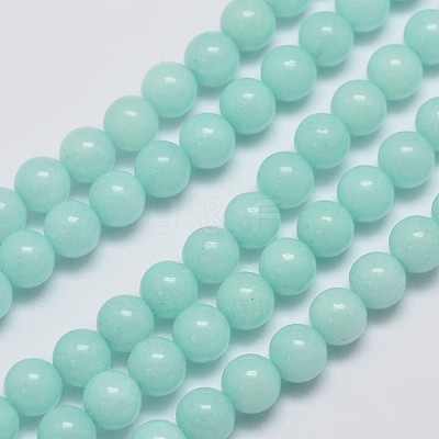 Natural Malaysia Jade Beads Strands G-A146-6mm-B07-1