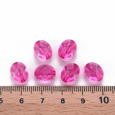 Transparent Acrylic Beads TACR-S154-18A-82-1