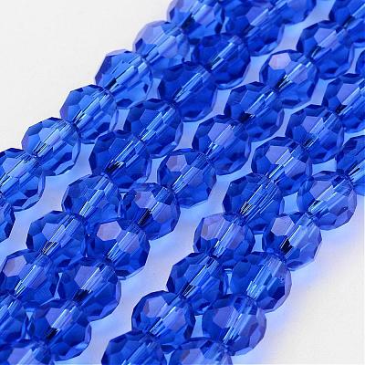 Transparent Glass Bead Strands GLAA-G013-6mm-26-1