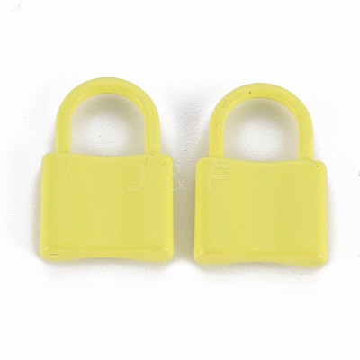 Spray Painted Alloy Pendants PALLOY-S132-238-RS-1