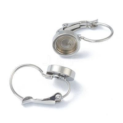 Tarnish Resistant 304 Stainless Steel Leverback Earring Findings KK-H152-09A-P-1