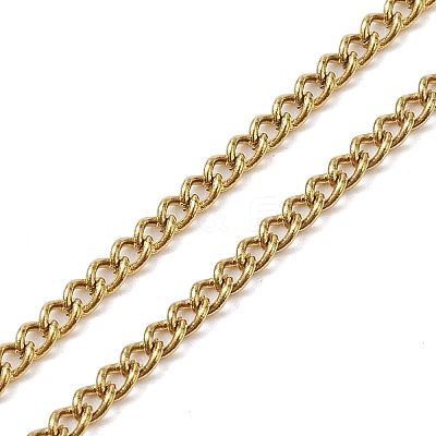Adjustable 304 Stainless Steel Curb Chains Necklaces Making AJEW-JB01215-02-1