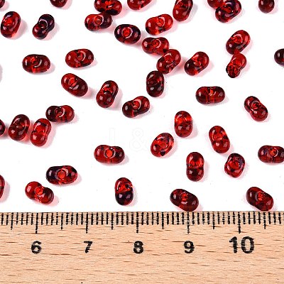 Picasso Spray Painted Glass Seed Beads SEED-T006-04-31-1