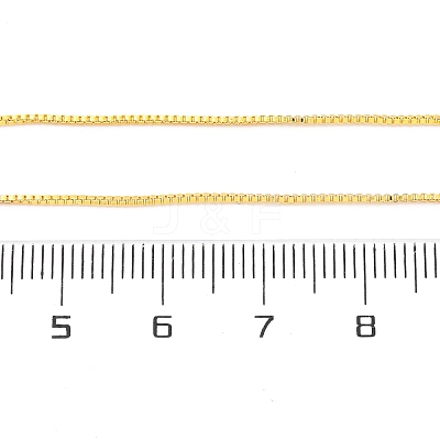 1MM Brass Box Chain Necklace Making NJEW-D302-79G-1