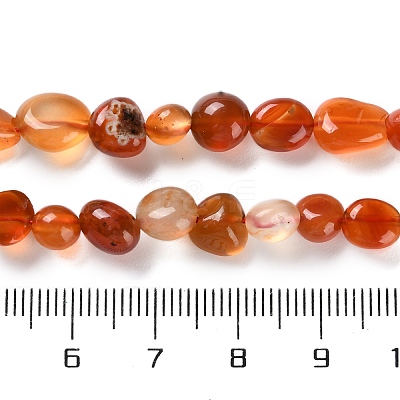 Natural Carnelian Beads Strands G-P497-01C-35-1