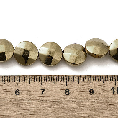 Electroplated Synthetic Non-magnetic Hematite Beads Strands G-L368-15A-01-1