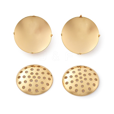 Brass Studs Earring Findings LS-KK-K382-16C-G-1