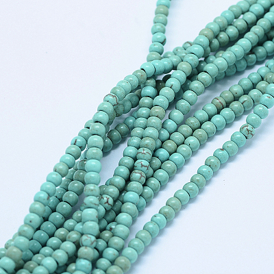 Synthetic Turquoise Beads Strands X-TURQ-F007-01B-4mm-1