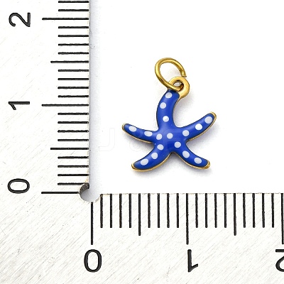 304 Stainless Steel Enamel Charms STAS-E550-40G-04-1