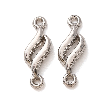 304 Stainless Steel Connector Charms STAS-N124-63P-1