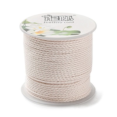 20M Polyester Braided Cord for Jewelry Making OCOR-G015-04A-12-1