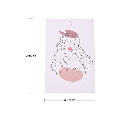 Rectangle Cardboard Earring Display Cards CDIS-P004-16A-01-1