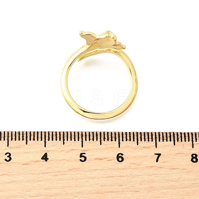 Brass Cuff Rings for Women RJEW-F184-08A-G-1