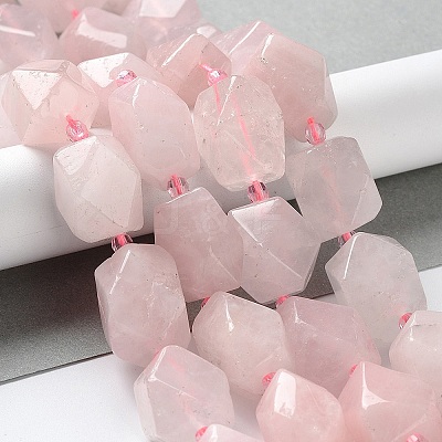 Natural Rose Quartz Beads Strands G-C182-30-02-1