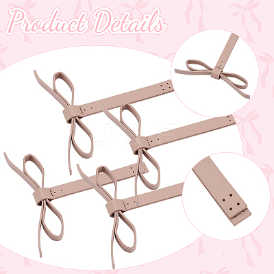 6Pcs Imitation Leather Bowknot Accessories DIY-CL0001-64A-1