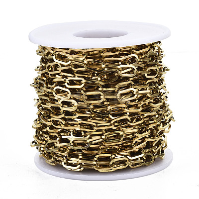 304 Stainless Steel Paperclip Chains STAS-R115-02B-1