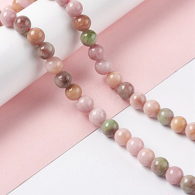Natural White Jade Beads Strands G-I334-03B-1