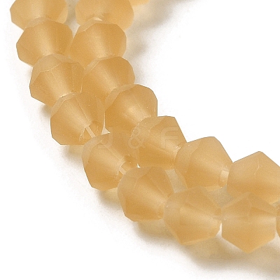 Imitate Austrian Crystal Frosted Glass Beads Strands EGLA-A039-T6mm-MD18-1