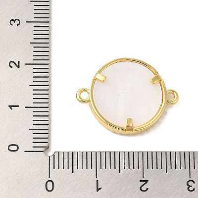 Rack Plating Brass Micro Pave Clear Cubic Zirconia Religion Connector Charms X-KK-L220-003G-01-1